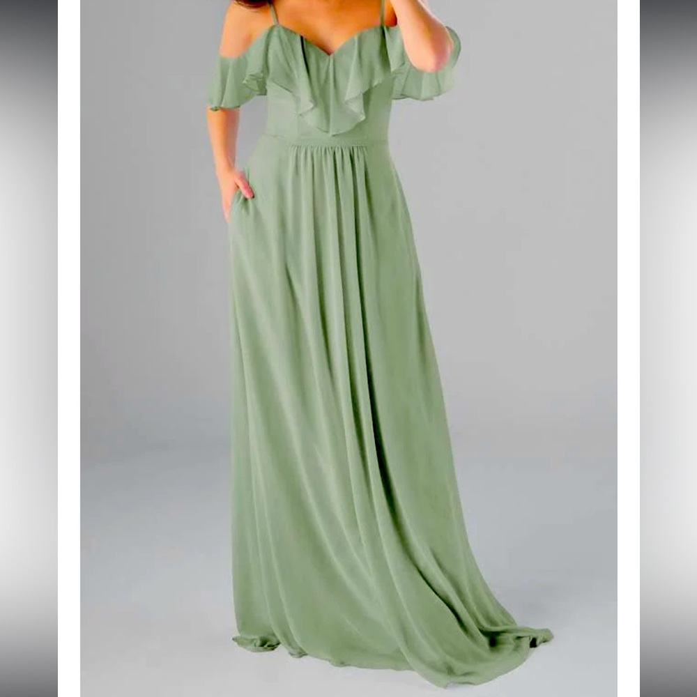 Kennedy blue Emily bridesmaid dress in Sage size 10